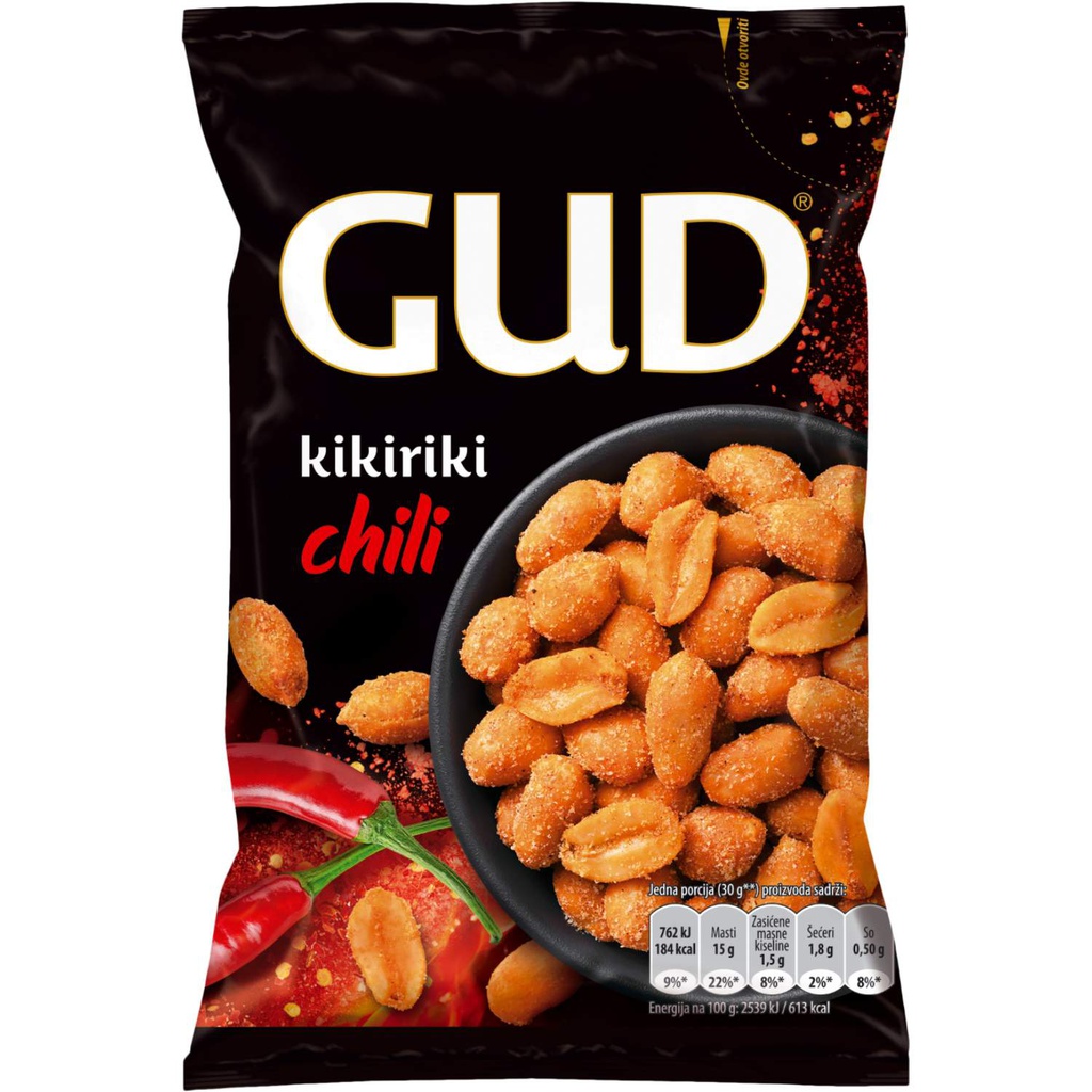 Gud kikiriki prženi Chili 80g