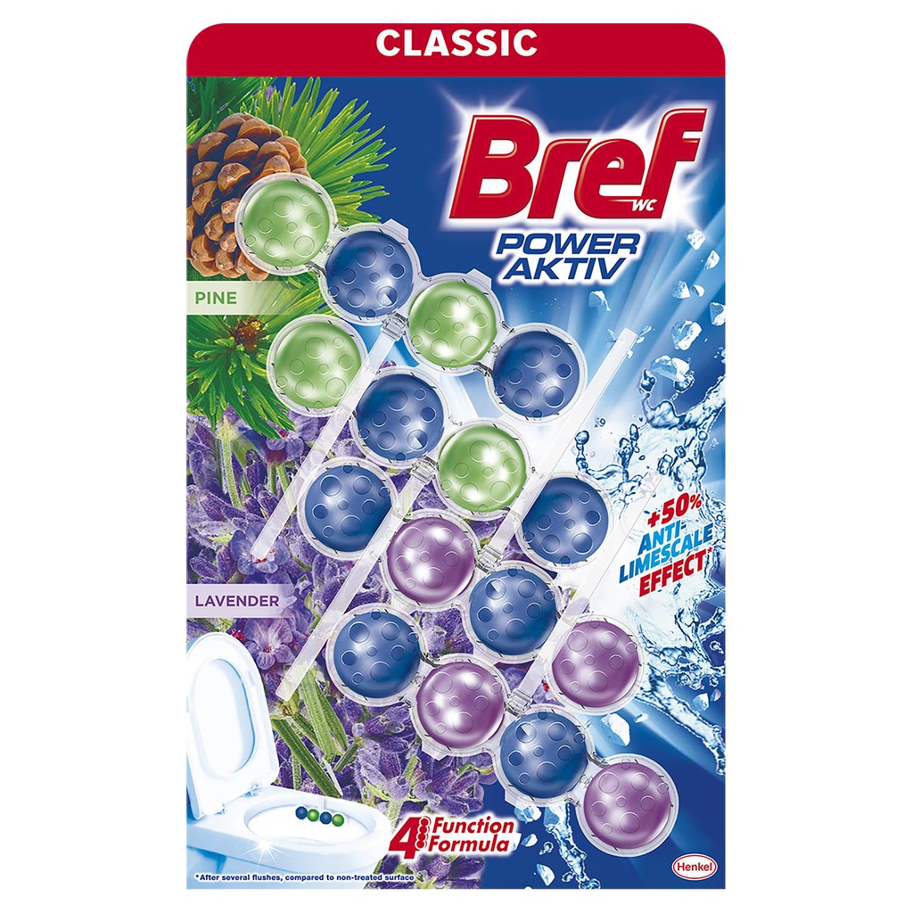 Bref Power Aktiv kuglice Pine&amp;Lavander 4x50g