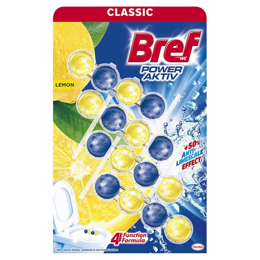 Bref Power Aktiv kuglice Lemon 4x50g