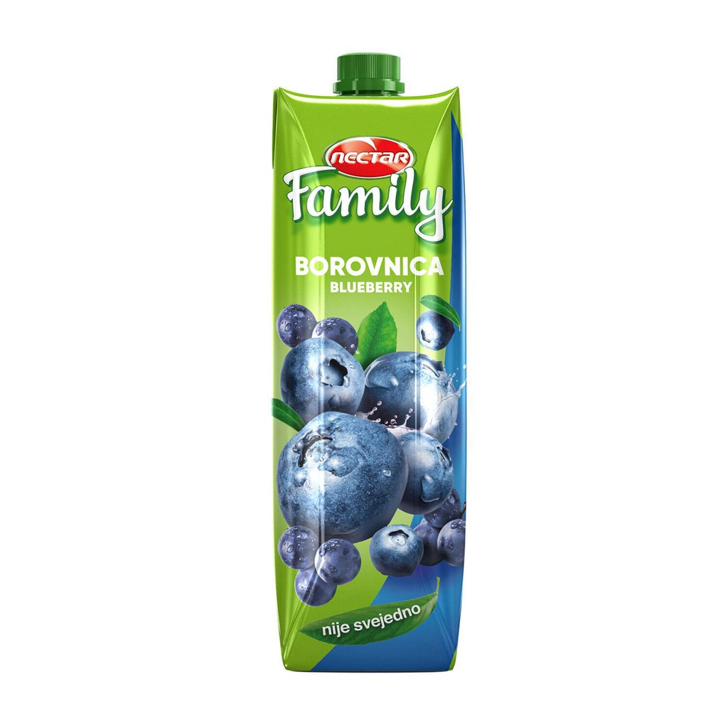 Nectar Family borovnica 1l