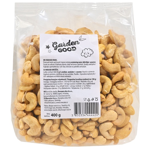 ORAH INDIJSKI SIROVI 400G GG