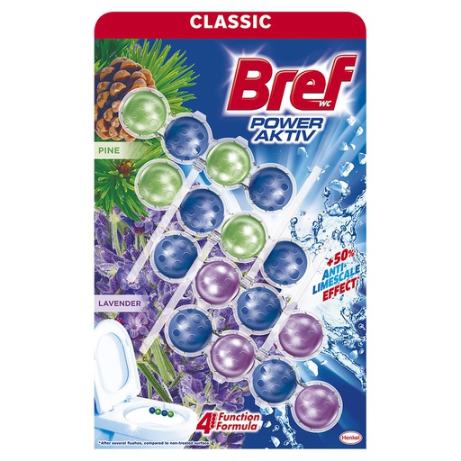 Bref Power Aktiv kuglice Pine&amp;Lavander 4x50g