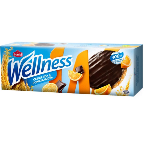 Wellness integralni keks sa čokoladom i narandžom 155g