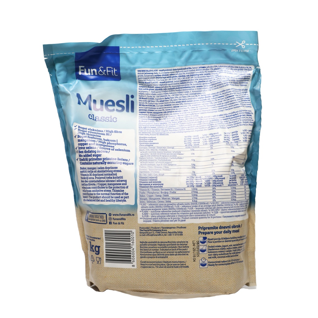 Musli Classic Fun and Fit 1kg