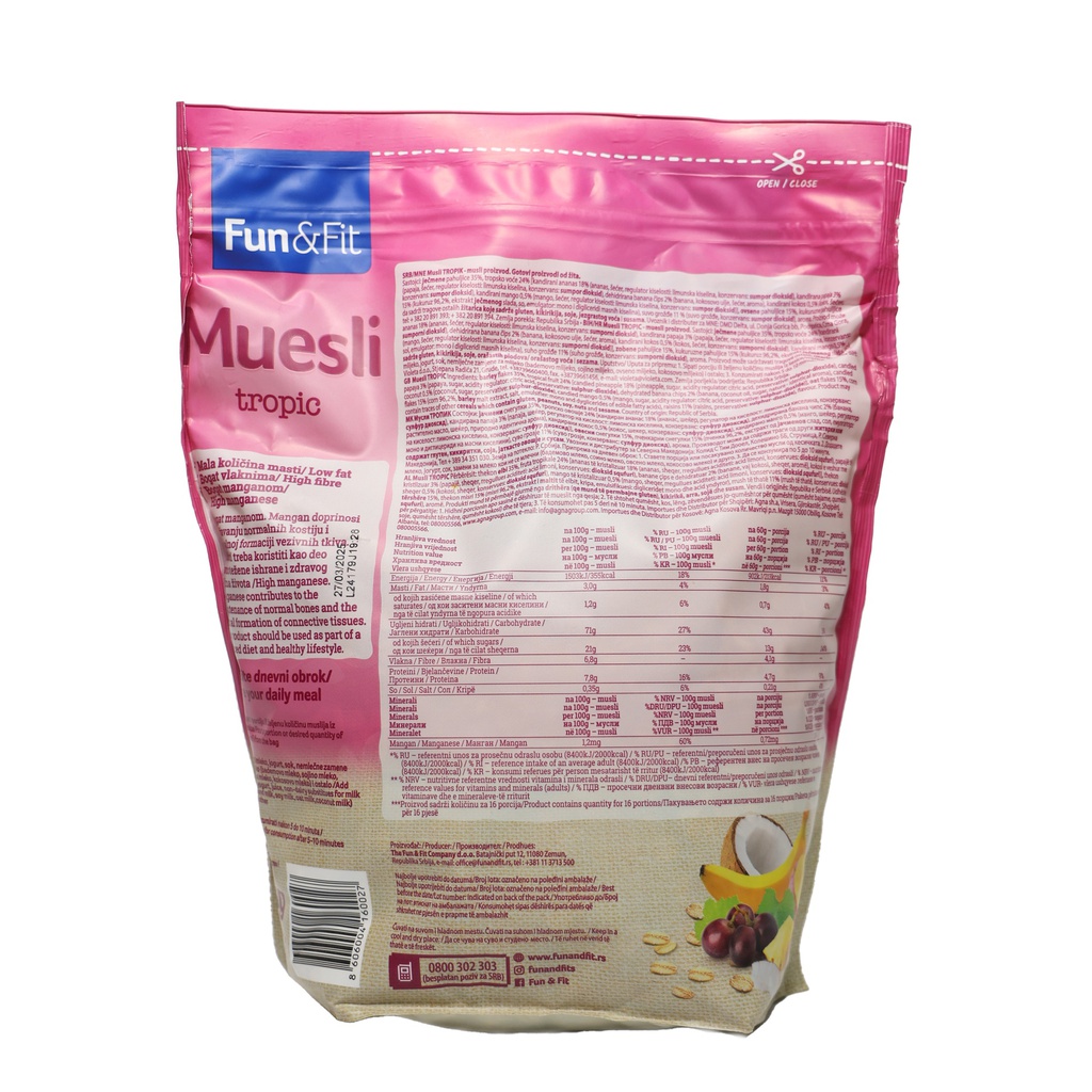 Musli Tropic Fun and Fit 1kg