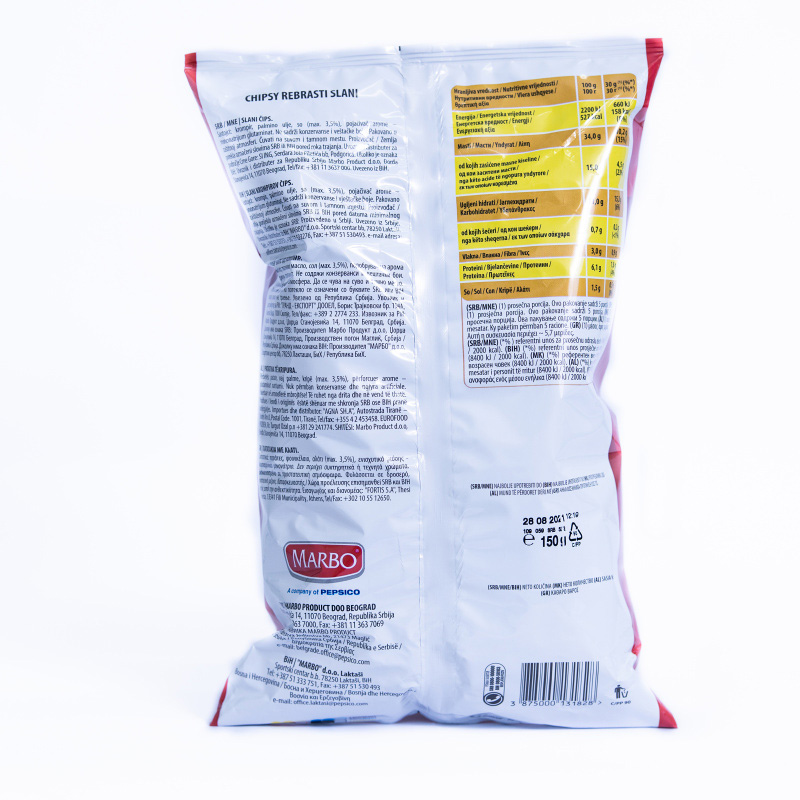 Čips Chipsy rebrasti xxl 150g