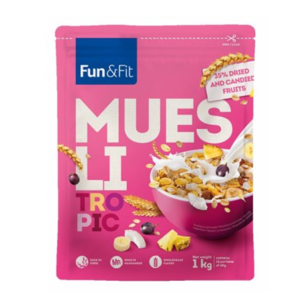 Fun&amp;Fit Muesli Tropic 1kg