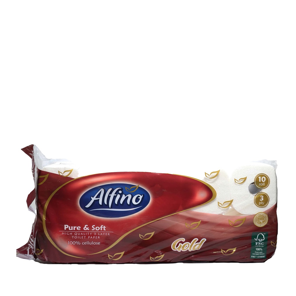 Alfino toalet papir Gold 10/1 3sl