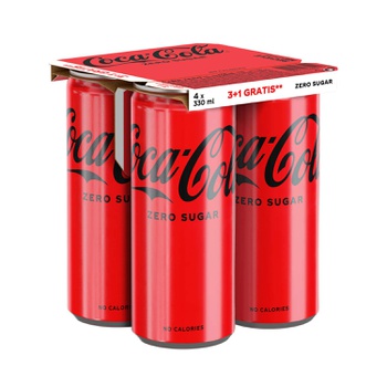 0.33L 3+1 COCA COLA ZERO PAKET
