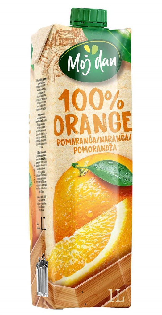 SOK 1L POMORANDZA 100% MOJ DAN