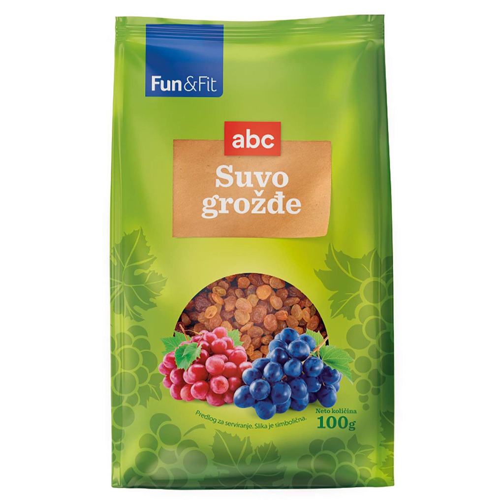 Fun&amp;Fit ABC suvo grožđe 100g