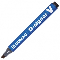 Donau D-signer V permanentni marker 1-4 mm kosi vrh crni