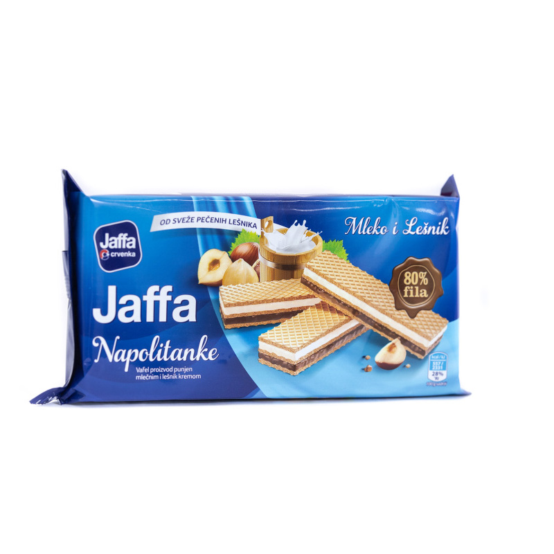 NAPOLITANKE MLEKO I LESNIK 187g JAFFA