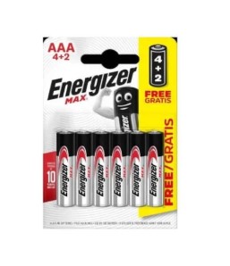 Energizer baterija Max alkalna LR03 BP6 4+2