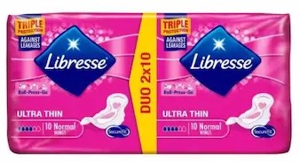 LIBRESSE ULTRA THIN NORMAL DUO 2X10
