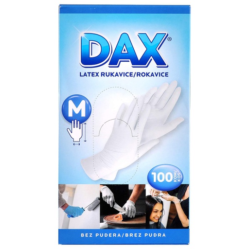 Dax rukavice lateks M 100/1