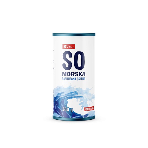 K Plus morska rafinisana so 350g