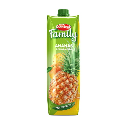 Nectar Family ananas i pomorandža 1l