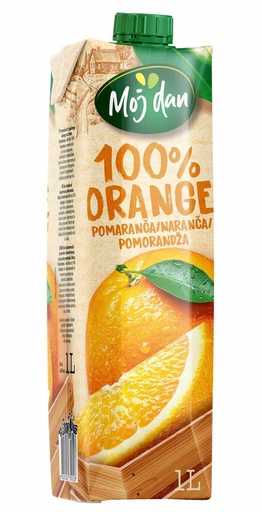 SOK 1L POMORANDZA 100% MOJ DAN