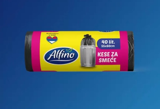 Alfino kese za smeće 40l vrpca 10/1