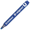 MARKER PERMANENTNI 2-4MM OKRUGLI VRH  D-SIGNER U DONAU 7371001-10PL PLAVI