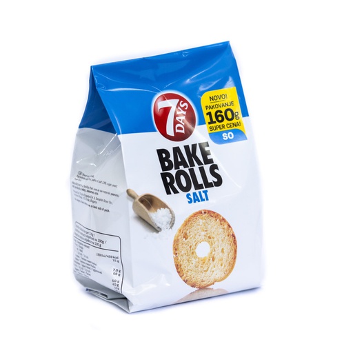 Dvopek Bake rolls slani 160g