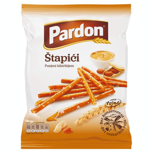 Pardon štapići punjeni kikirikijem 210g